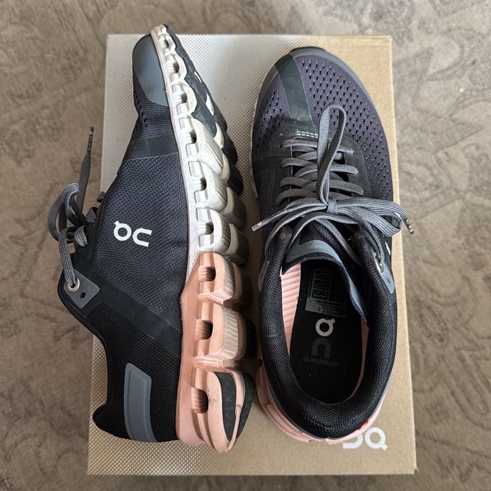 ON Women’s Cloudflow Rock Rose Sneaker! - Picture 7 of 12